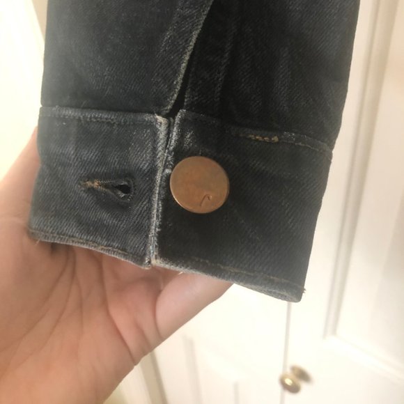 J Brand Bowie Denim Jacket with Coated Sleeves - Picture 7 of 11